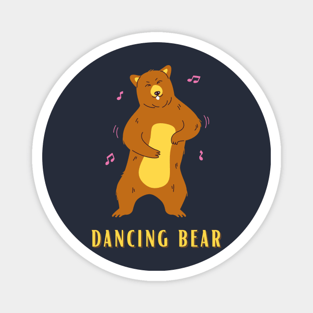 Dancing Bear Magnet by Art By Bear